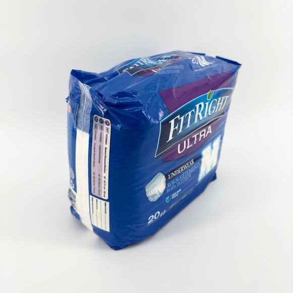 FitRight Ultra Incontinence Underwear Medium 20 Count, Heavy Absorbency, Sealed - Picture 3 of 6